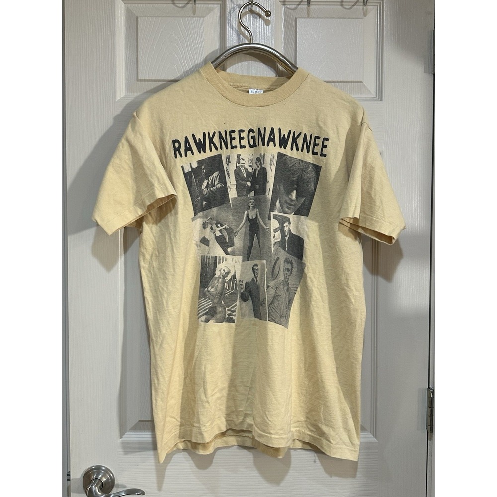 Vintage Fruit Of The Loom Rawkneegnaknee T Shirt Size XL
